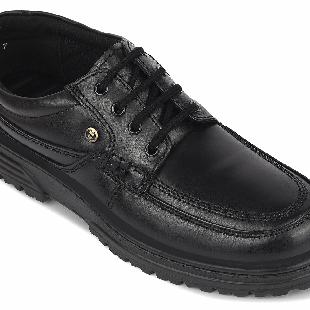 Daily Ready Soft Cushioned Footbed Healers Black Formal Lacing Derby Shoes For Men 719053AN By Liberty
