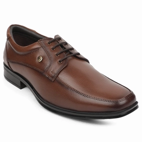 Healers Brown Formal Lacing Derby Shoes For Men UDL-9 By Liberty Office Walk Office Match
