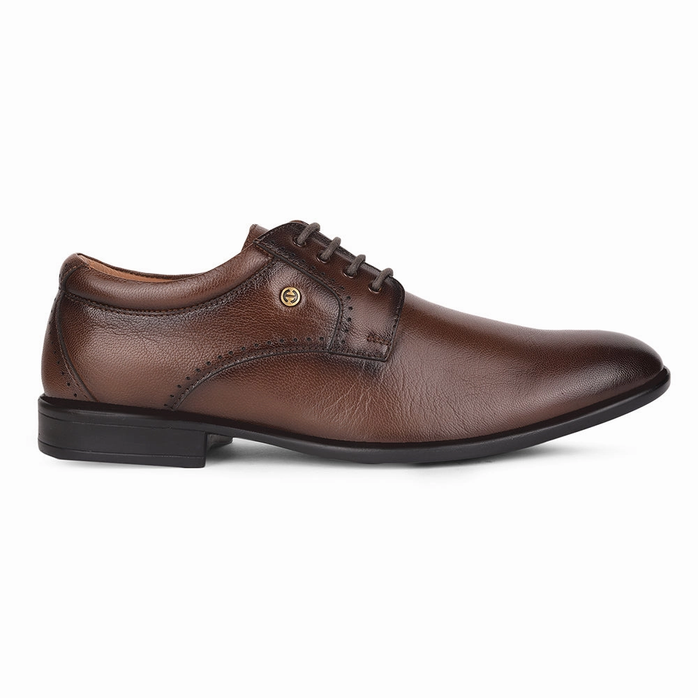 Healers By Liberty UVI-22 Formal Derby For Men - Brown Everyday Use Classic Sharp Edge