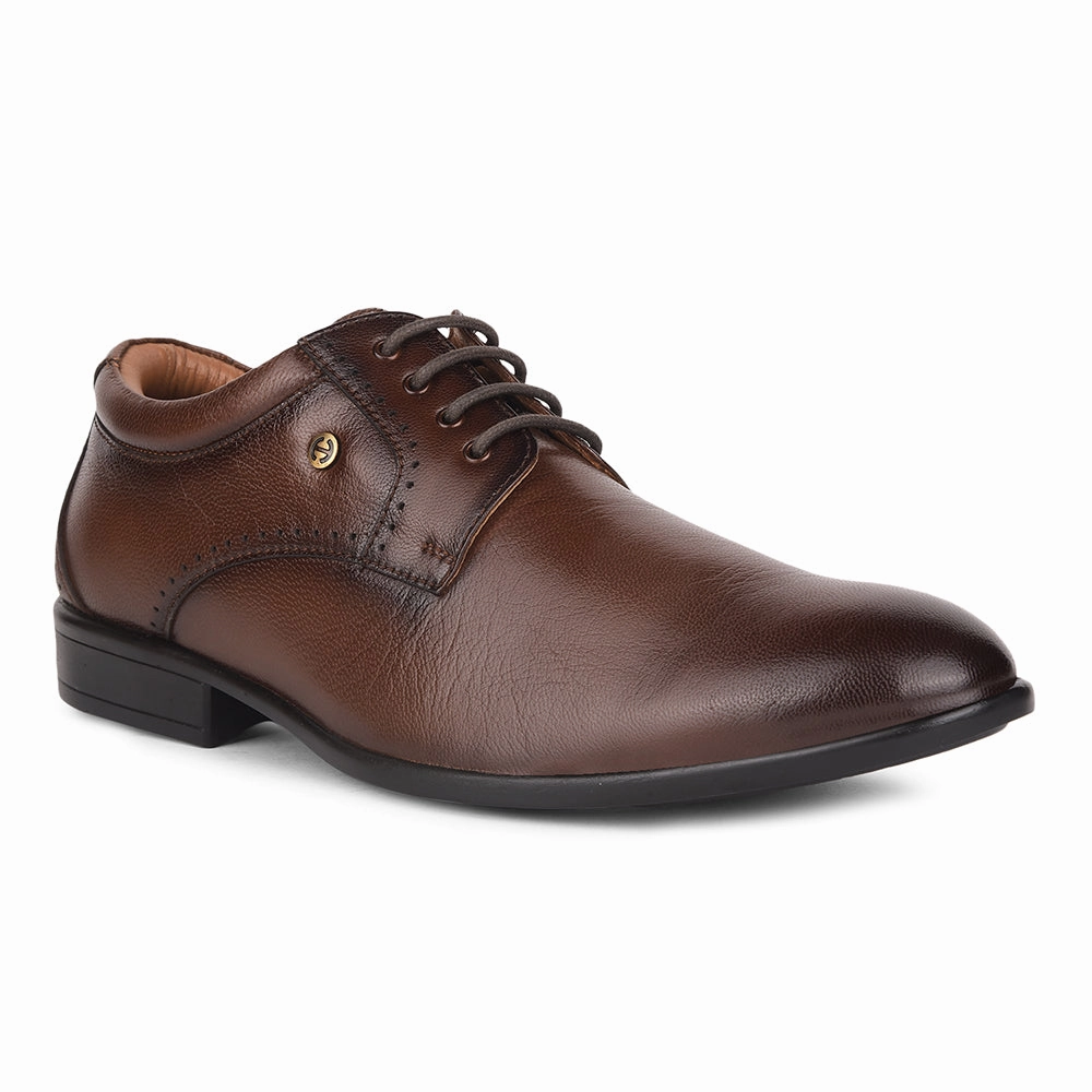 Balanced Step Comfort Sharp Office Profile Healers By Liberty UVI-22 Formal Derby For Men - Brown