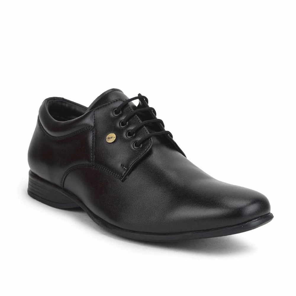 Fortune (Black) Formal Lace Up Shoes For Men Robert-2 By Liberty Effortless Look