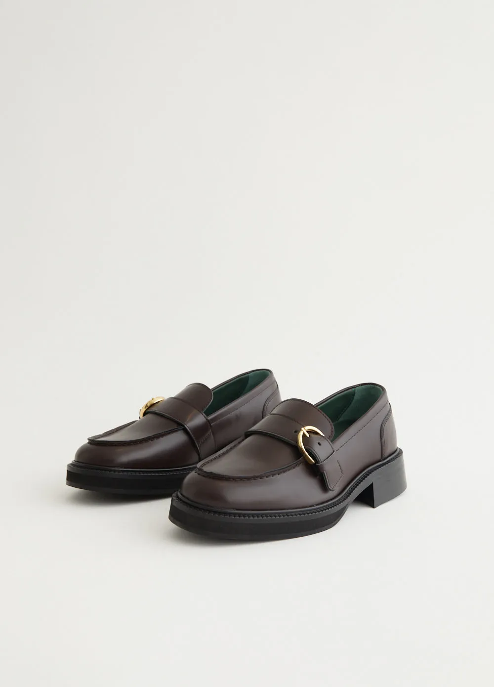 Heeled Townee Monk Loafers Path Stroll Cloudy Hike