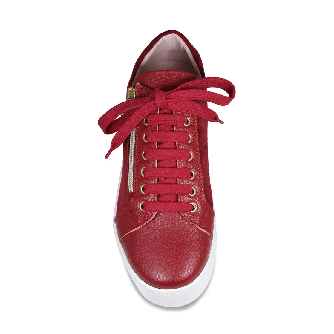 Walk Smart Plan Hike Hero: Cherry Red Leather & Suede
