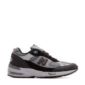 New Balance Men 991v1 Black Made in UK M991WTR running in cloudy weather shoes