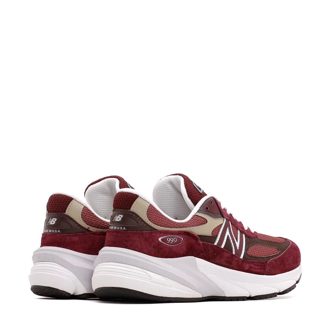 jogger New Balance Unisex 990v6 Burgundy Made In USA U990BT6
