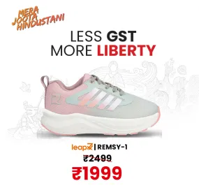 MinimalistDesign Leap7x Pink Sports Lacing Running Shoes For Women REMSY-1 By Liberty