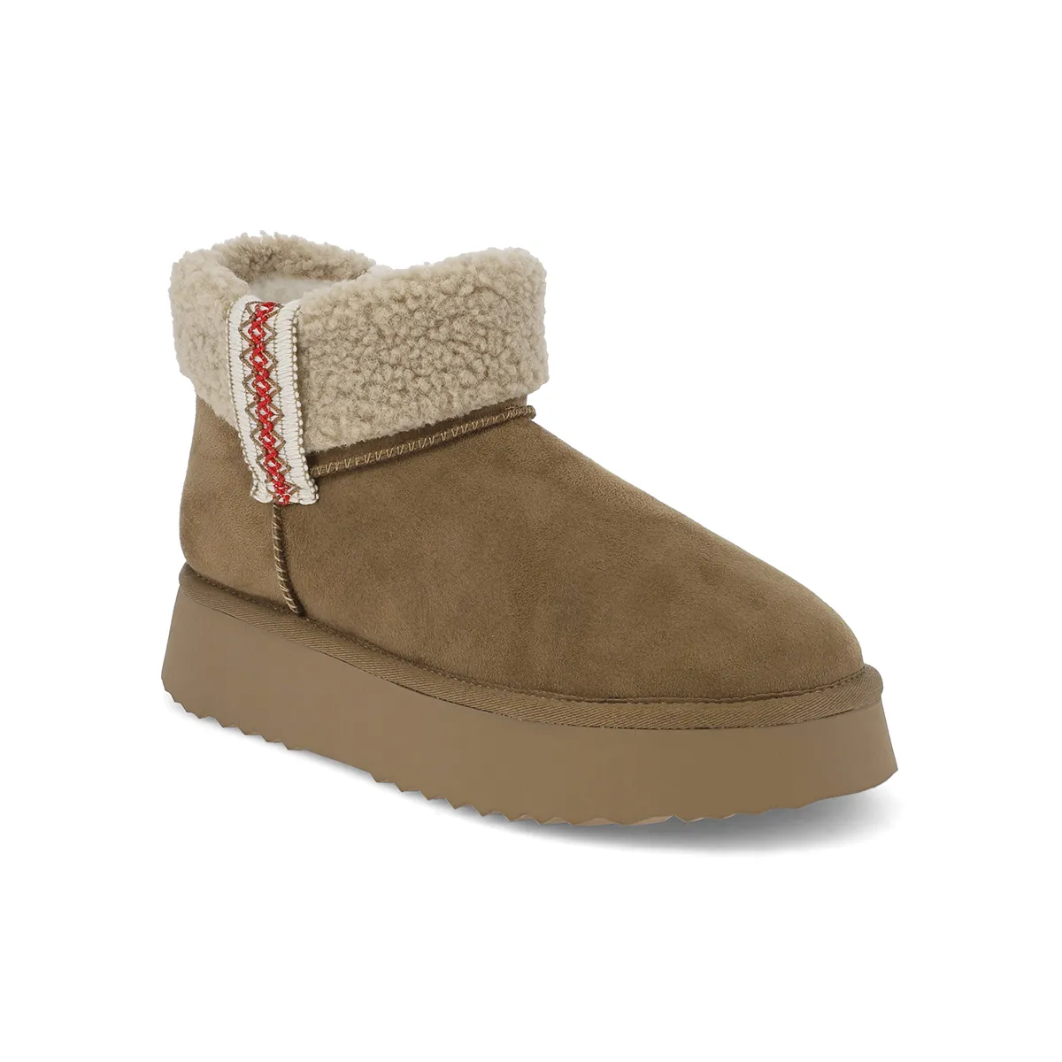 Slip-Resistant Sole Suede ICELAND - CHESTNUT
