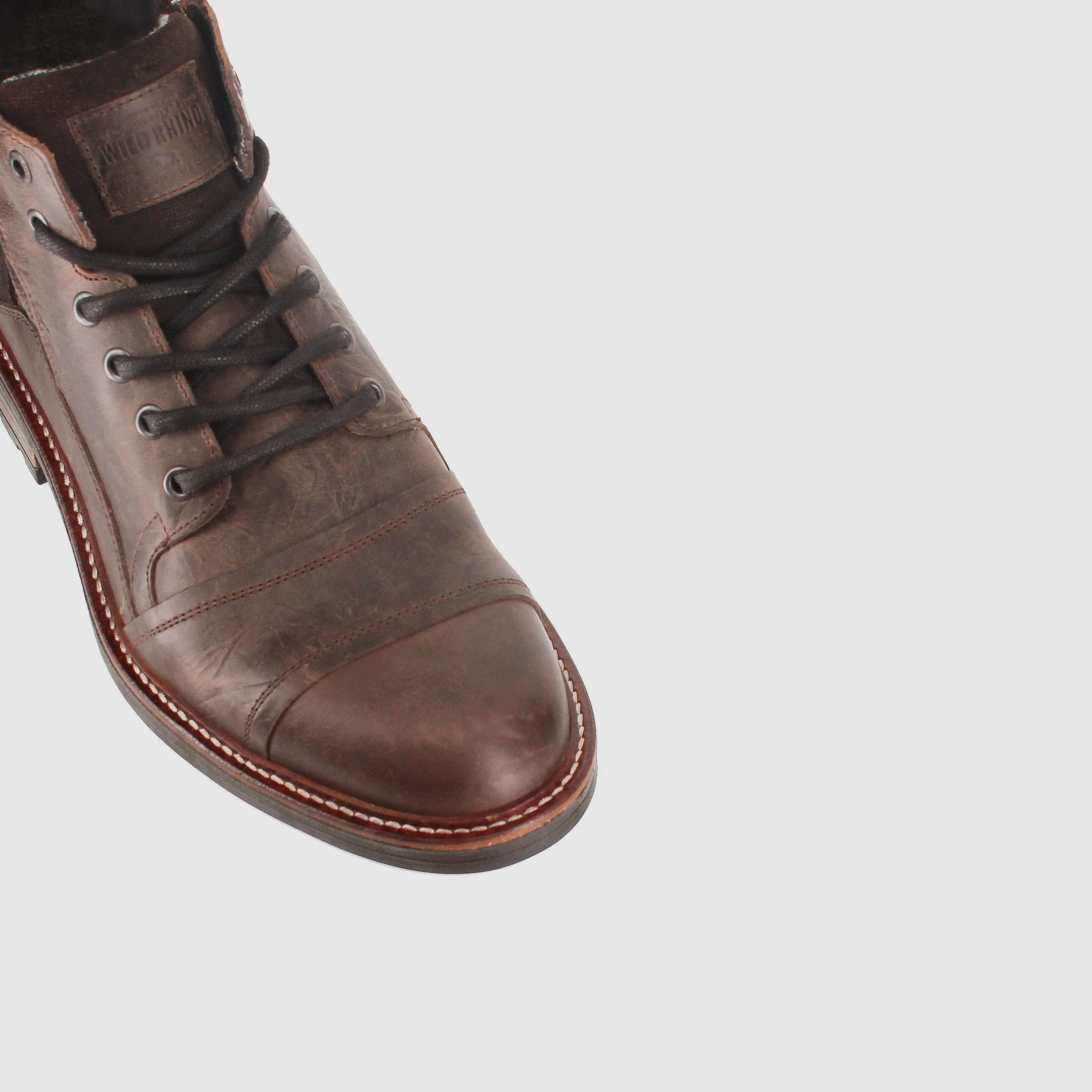 Indiana Lace Up Boots Dark Brown Functional Footwear