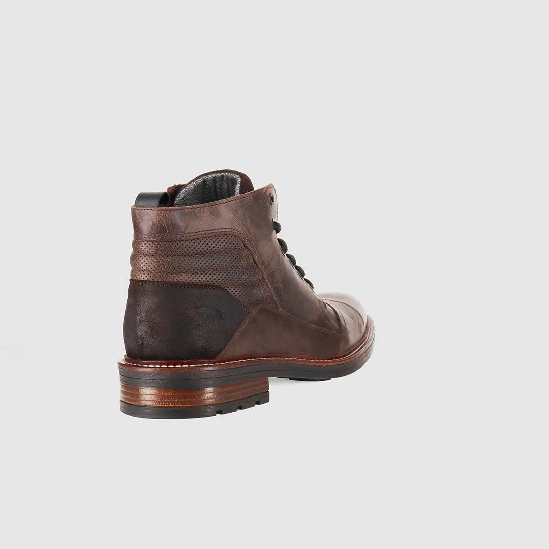 Art Soul Durable Shell Stylish Explorer Indiana Lace Up Boots Dark Brown