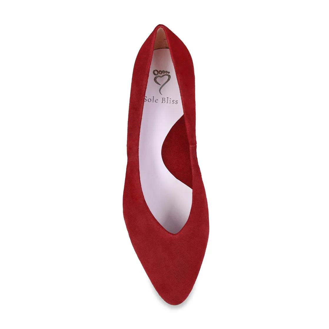Easy Pairing Ingrid: Cherry Red Suede