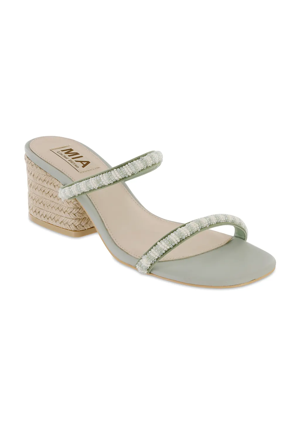 Stylish Summer Shoes Seamless Edge Binding ISABELI - SAGE