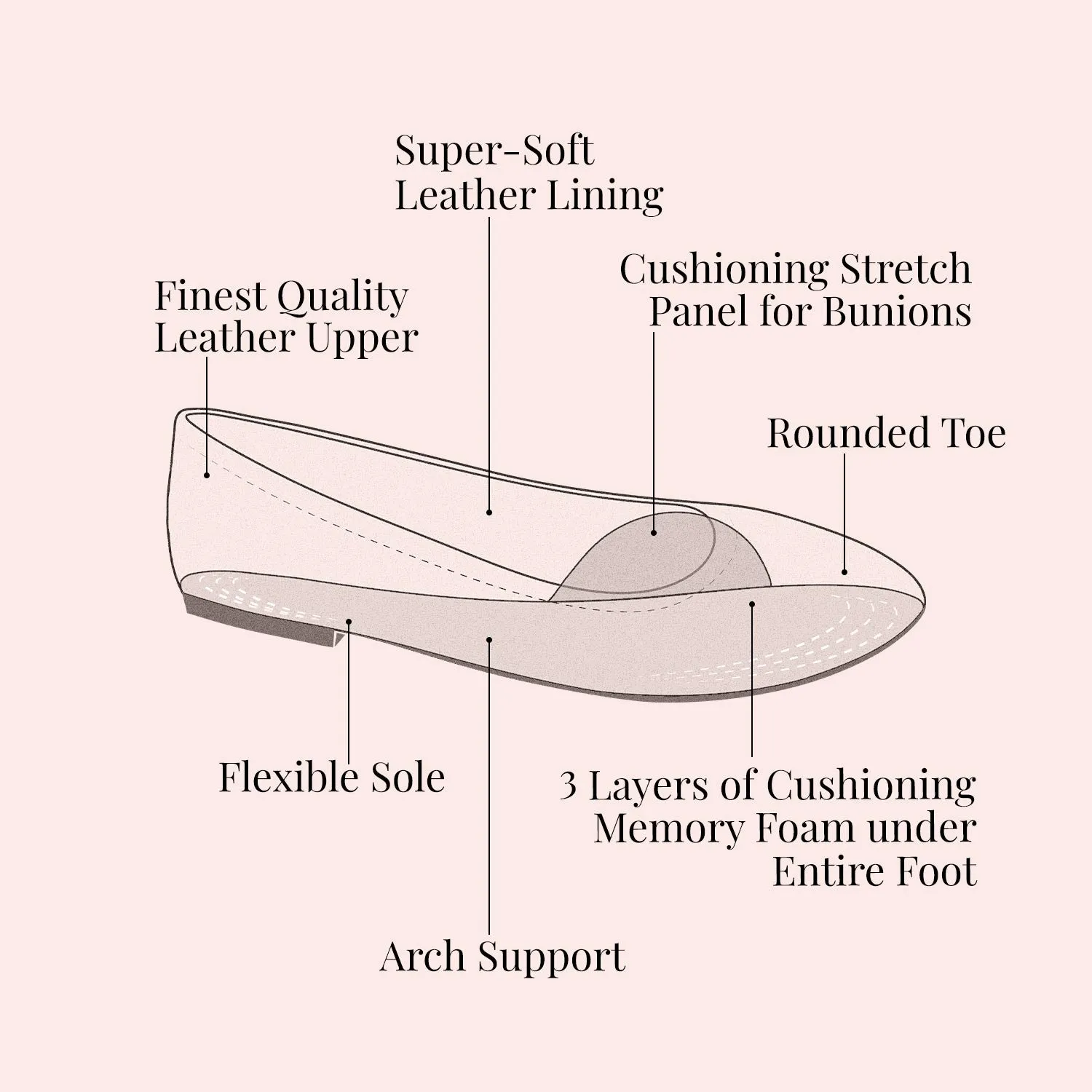 Layton: Taupe Leather Flexible Comfort Shoes.