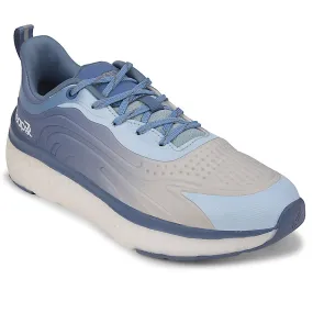 Leap7x Blue Sports Lacing Running Shoes For Men NITRUN-10 By Liberty Anti Microbial Footbed Minimalist feel