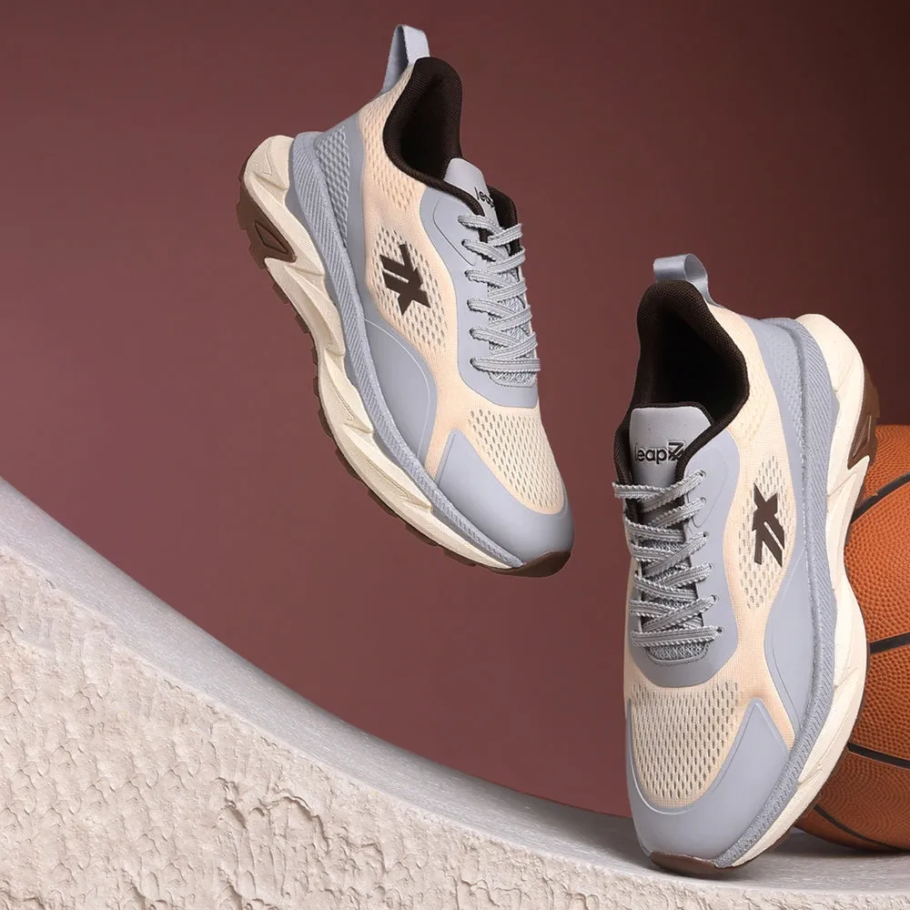 Leap7x Blue Sports Lacing Running Shoes For Men XLM-04 By Liberty anti - slip - design shoes Fitness Regime