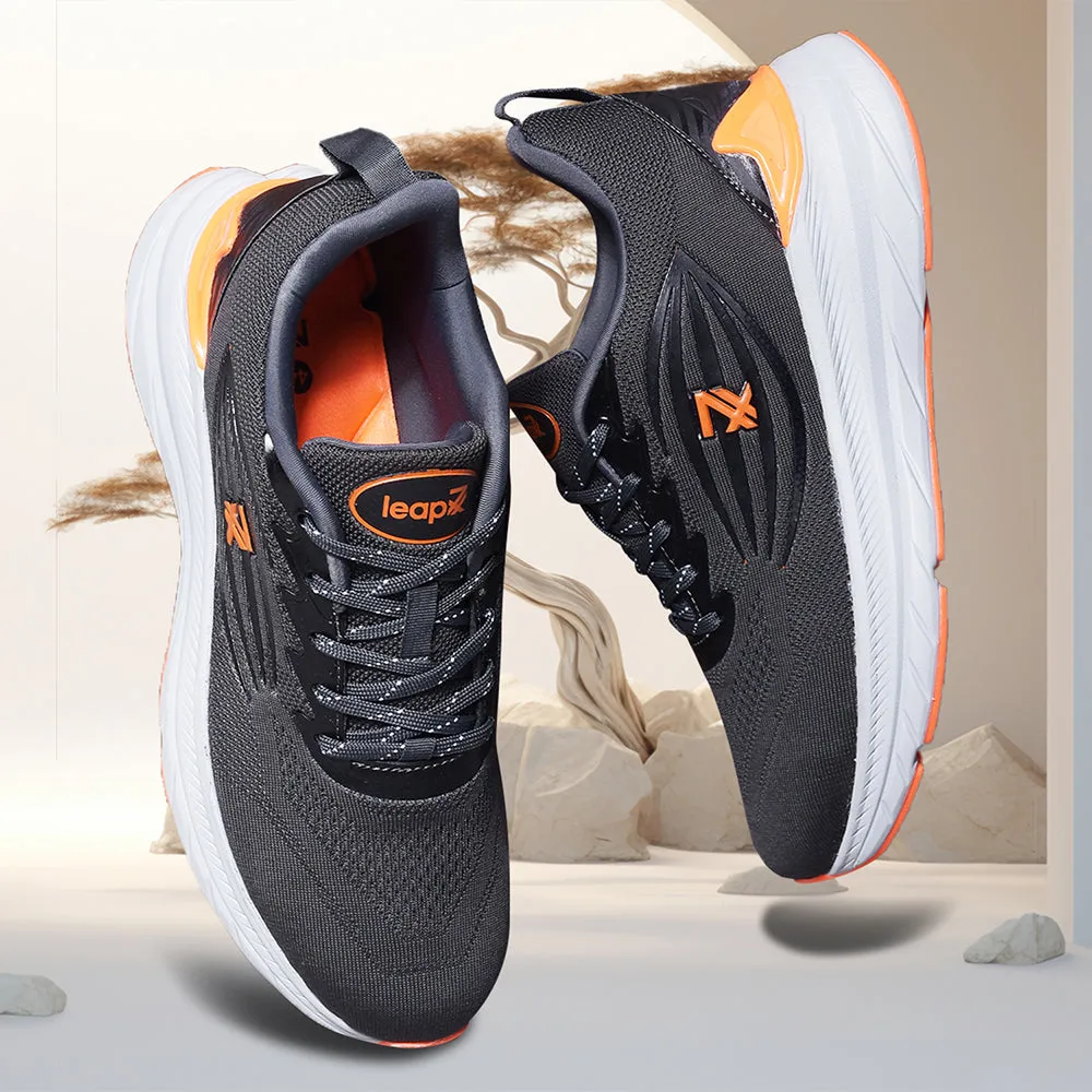 Weightless Support Frame Leap7x By Liberty Men RW-02 D.Grey Sports Lacing Shoes