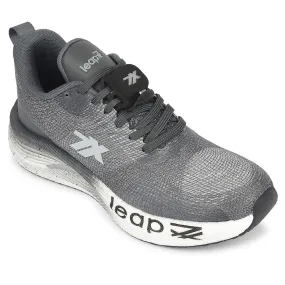 Leap7x Dark Grey Sports Lacing Running Shoes For Men XLM-08MS By Liberty runners
