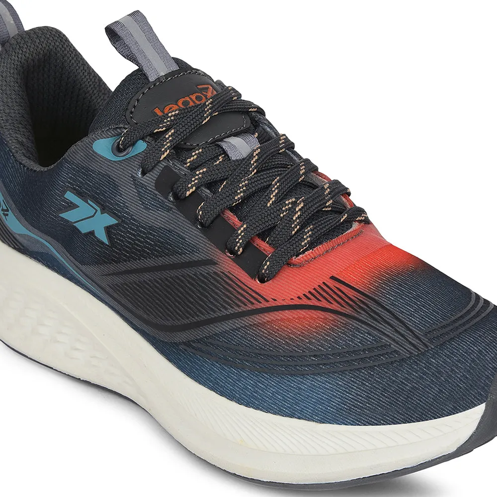 running in a soccer field area shoes Anti Odor Tech Leap7x Grey Sports Lacing Running Shoes For Men BESTIO-1E By Liberty