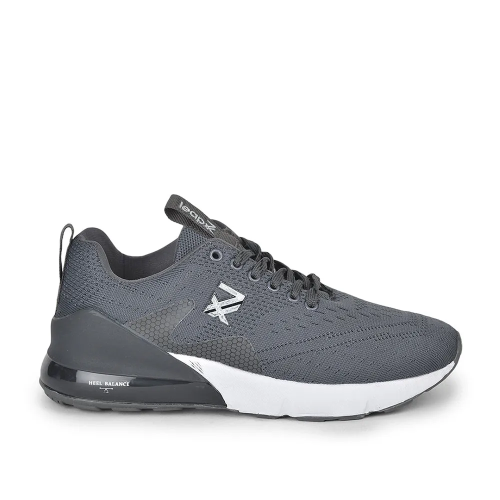 SyntheticUpper Leap7x Lacing Sports Shoes For Men (Grey) REVOLT By Liberty