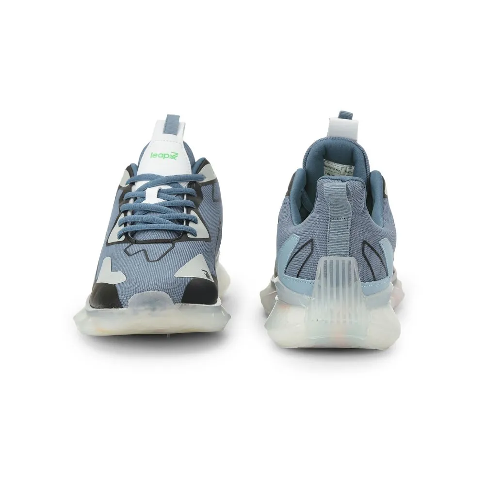 Leap7x Lacing Sports Shoes For Men (S.BLUE) FLYING By Liberty adventure running shoe allure machine - washable