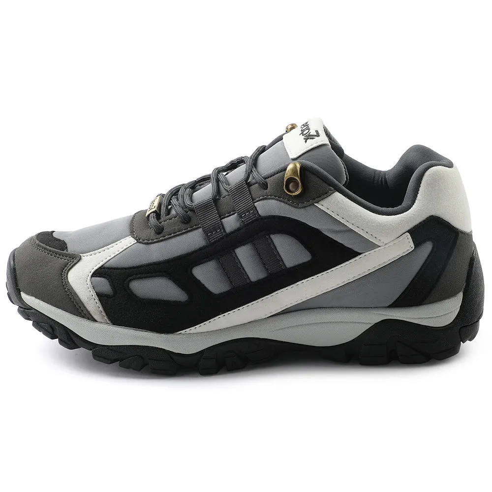 neoprene - upper shoes Leap7x Light Grey Sports Lacing Running Shoes For Men EAST-1 By Liberty