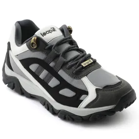 Leap7x Light Grey Sports Lacing Running Shoes For Men EAST-1 By Liberty Pressure Zone Mapping running for stress relief