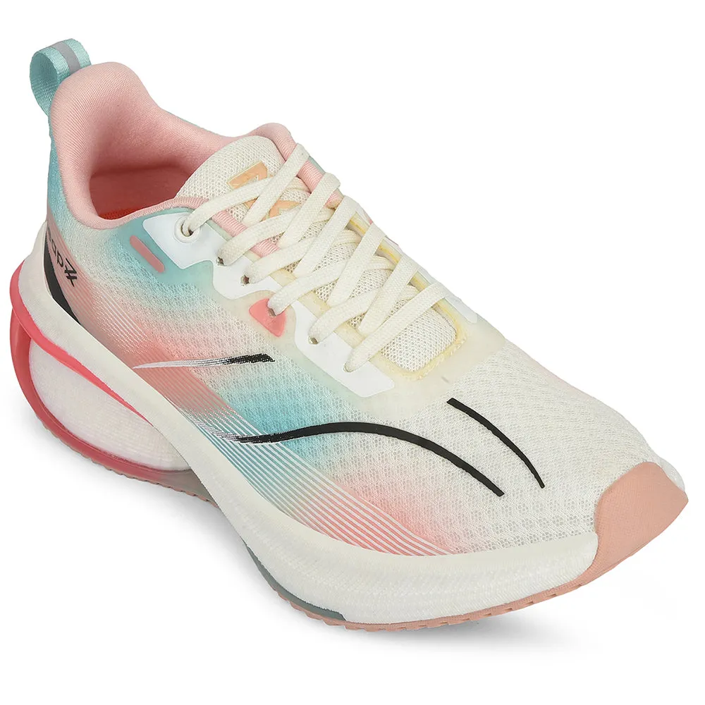 rough - surface proof Quick Drying Leap7x Peach Sports Lacing Running Shoes For Women ARMENIA By Liberty