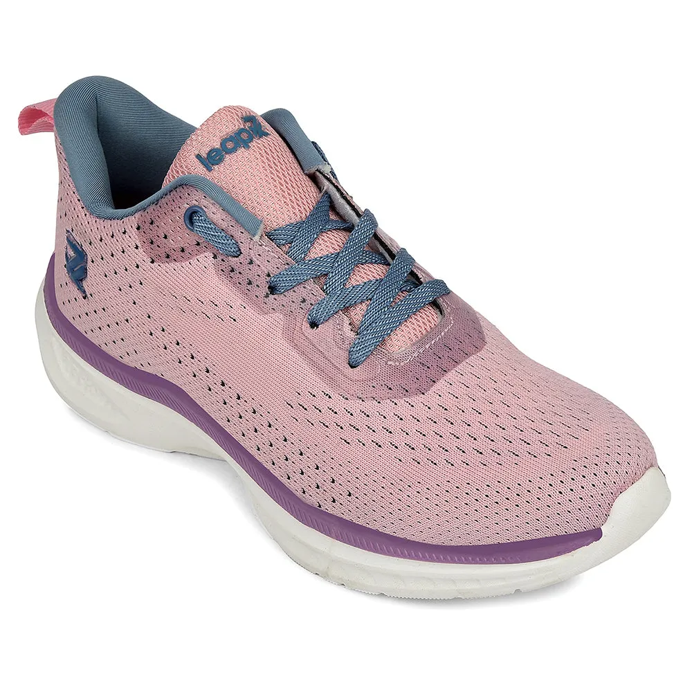 second - hand shoes practice shoes Leap7x Peach Sports Lacing Running Shoes For Women GHD-10 By Liberty