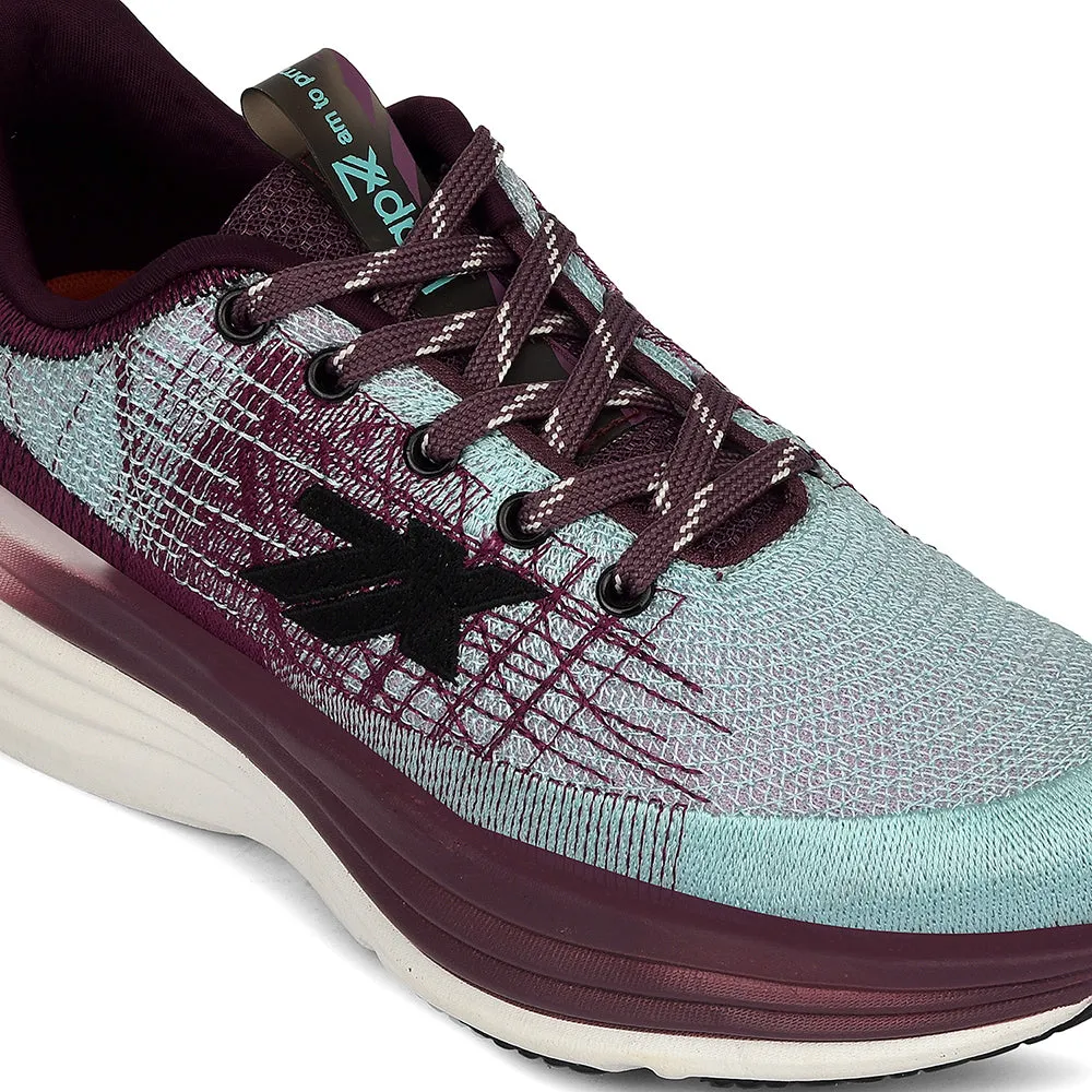 running alone Leap7x Purple Sports Lacing Running Shoes For Women WAVESTAR-4 By Liberty