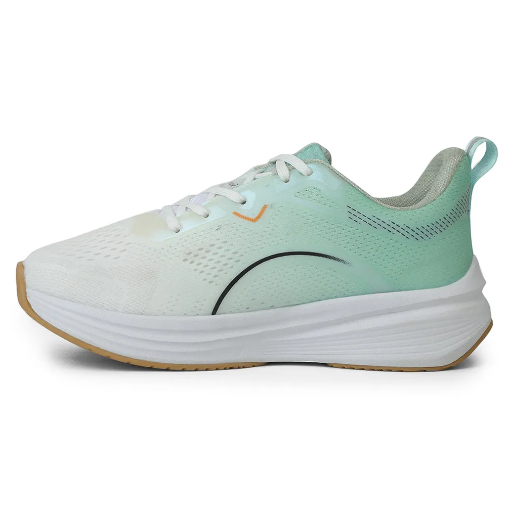 beachgoers' shoes houndstooth - design shoes Leap7x Sea Green Sports Lacing Running Shoes For Men PACIFIC-1E By Liberty