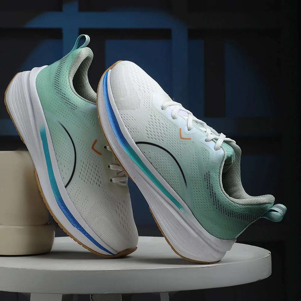 Leap7x Sea Green Sports Lacing Running Shoes For Men PACIFIC-1E By Liberty Fantastic features