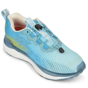 night - visibility shoes Leap7x Sky Blue Sports Lacing Running Shoes For Women CHELSY-3 By Liberty