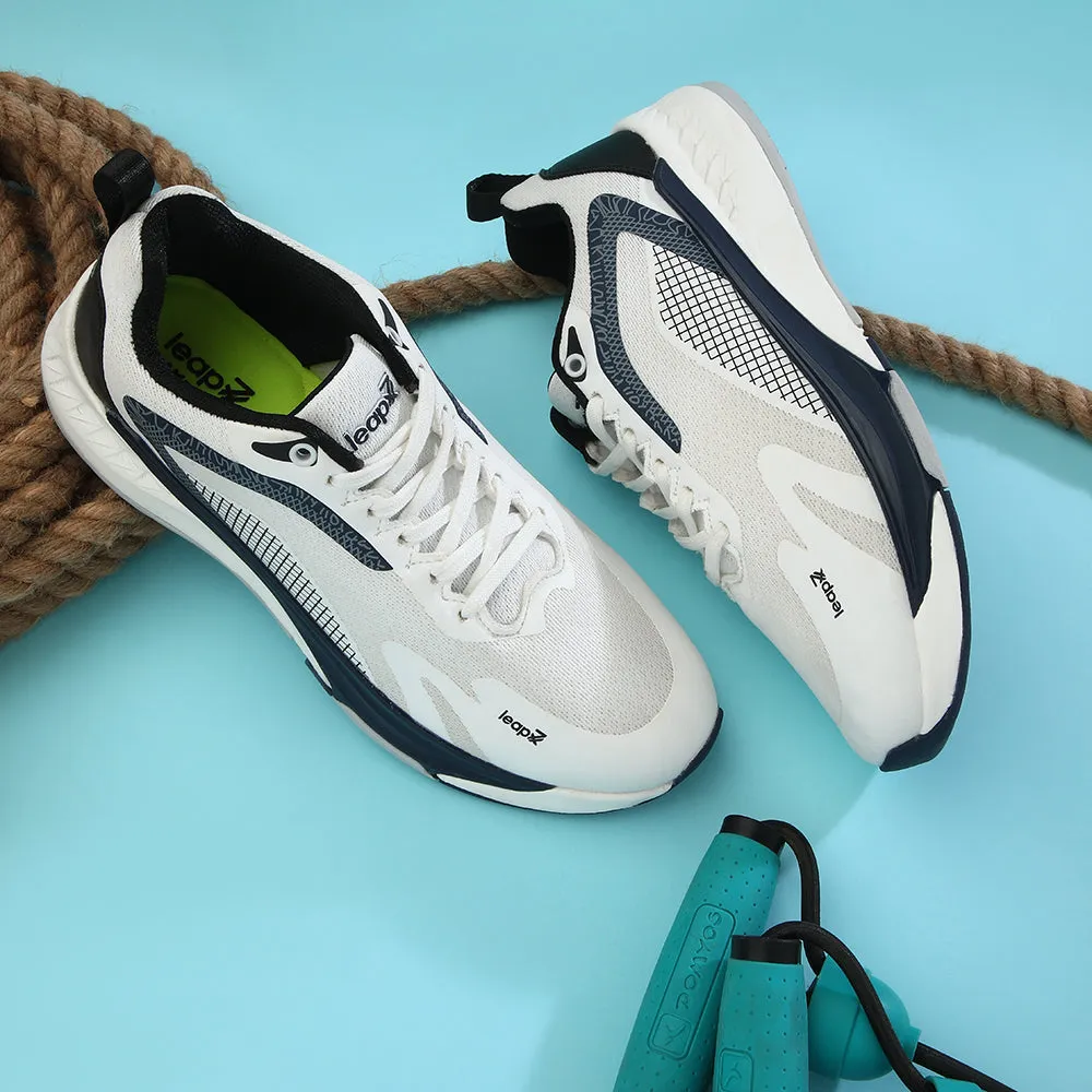 Dynamic Heel Stabilizer outdoor - wear shoes Leap7x Sports White Running Shoes For Mens EVELSTER-E By Liberty