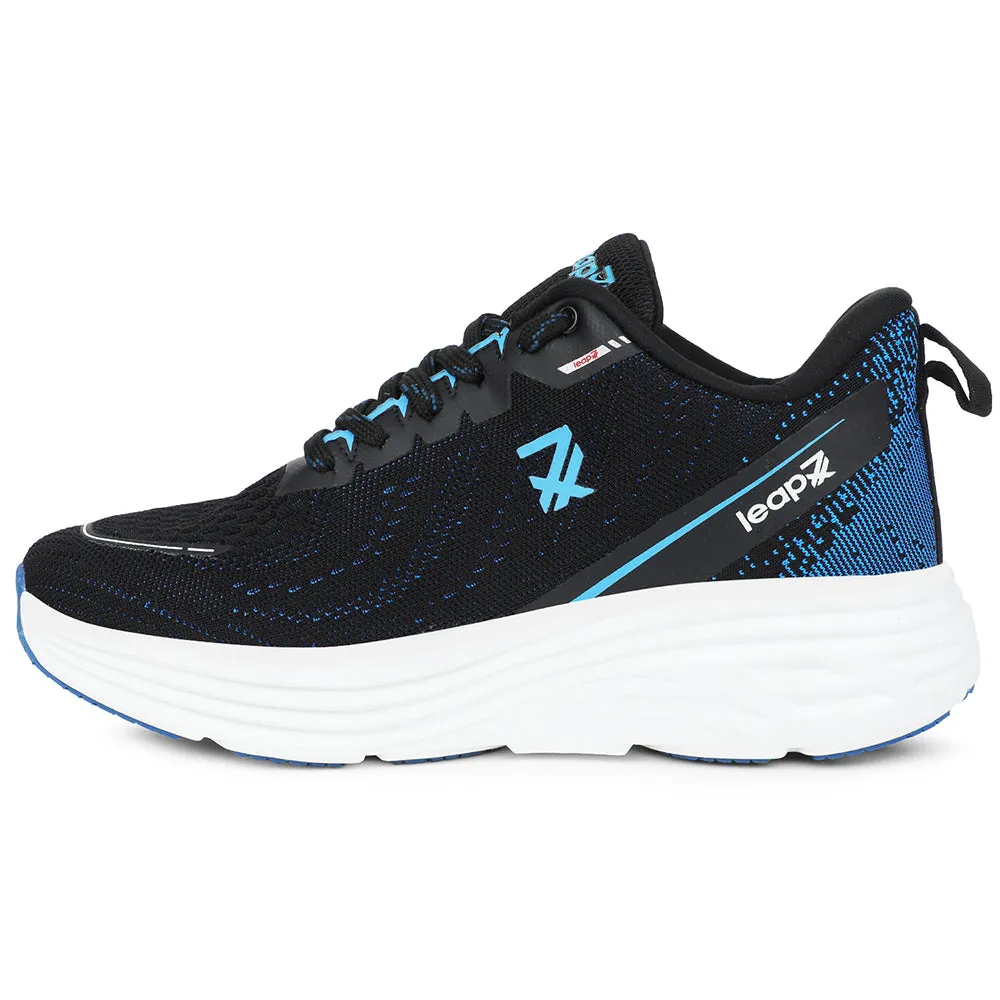 Leap7x Teal Blue Sports Running Shoes For Men GHD-41 By Liberty Pressure Distribution Insole