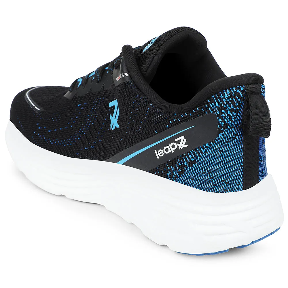 Leap7x Teal Blue Sports Running Shoes For Men GHD-41 By Liberty running on a grass track shoes charm - decorated running wear