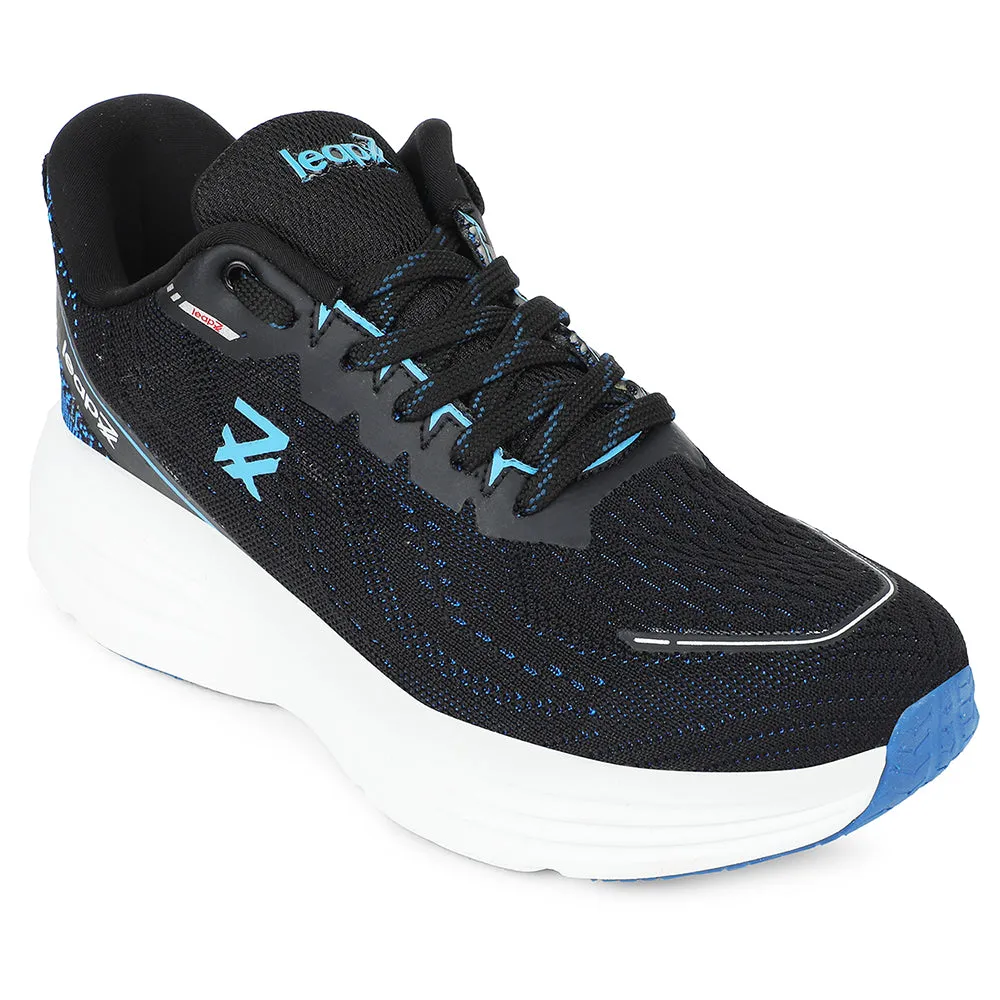 Leap7x Teal Blue Sports Running Shoes For Men GHD-41 By Liberty running rituals Aero Dynamic Ventilation