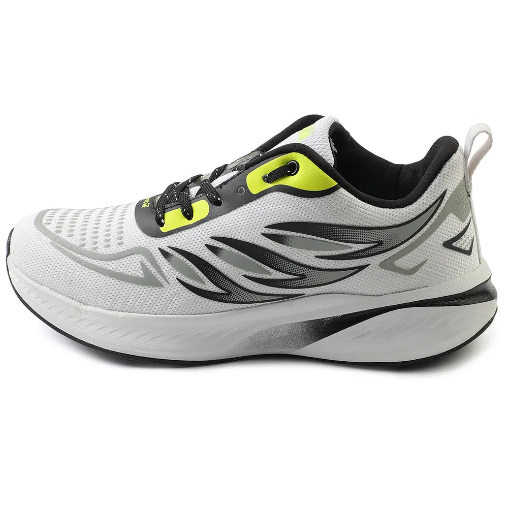 Dual Density Crash Pad Leap7x White Sports Lacing Running Shoes For Men CASIO By Liberty