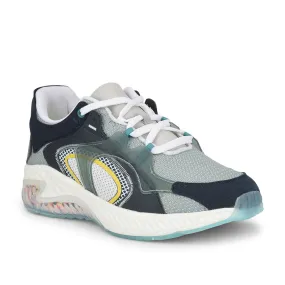 Leap7x White Sports Lacing Running Shoes For Men SNOOKER By Liberty All Terrain Adaptability easy - to - take - off - convenience shoes