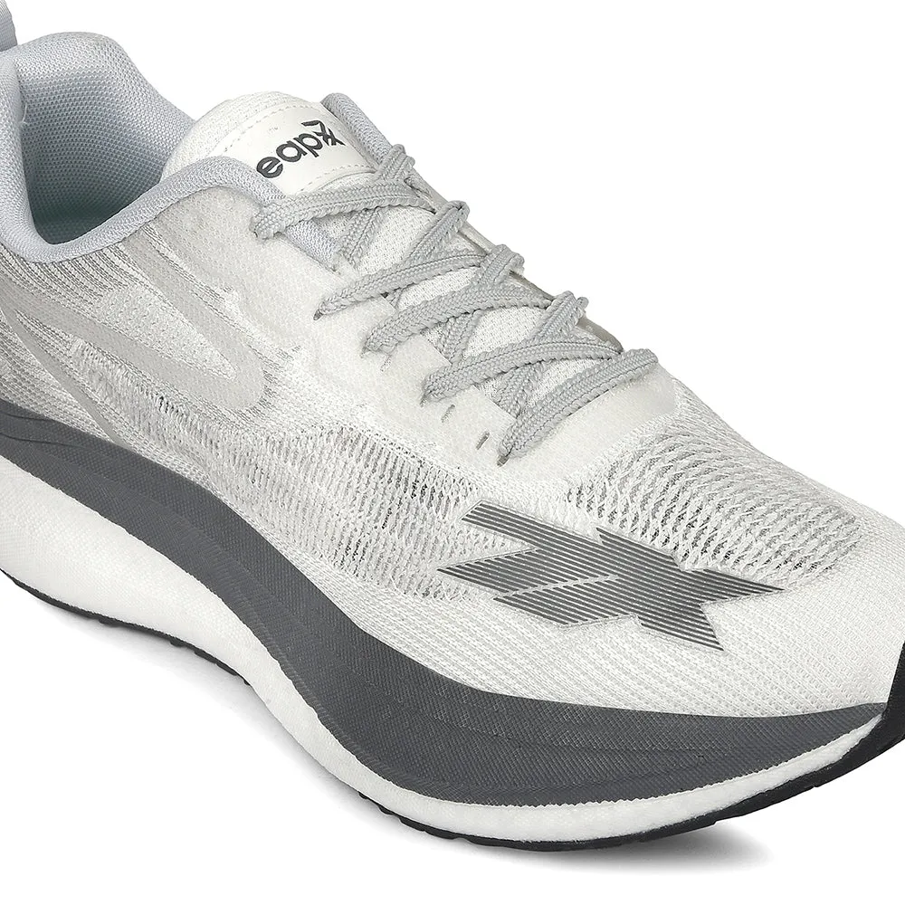 arch supports Leap7x White Sports Lacing Running Shoes For Men XLM-02 By Liberty