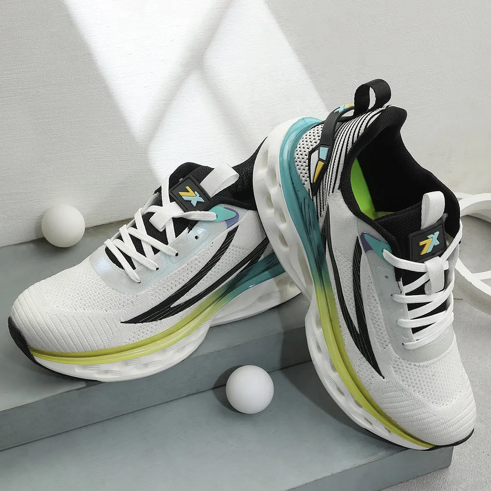 Decoupled Heel Zone marathon runners' shoes Leap7x White Sports Running Shoes For Men NEPTUNE-1E By Liberty