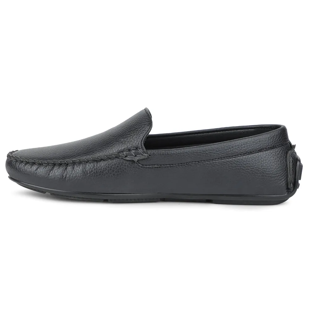 Fortune Navy Blue Casual Loafers For Men AVL-4 By Liberty Full Comfort Soft Bottom