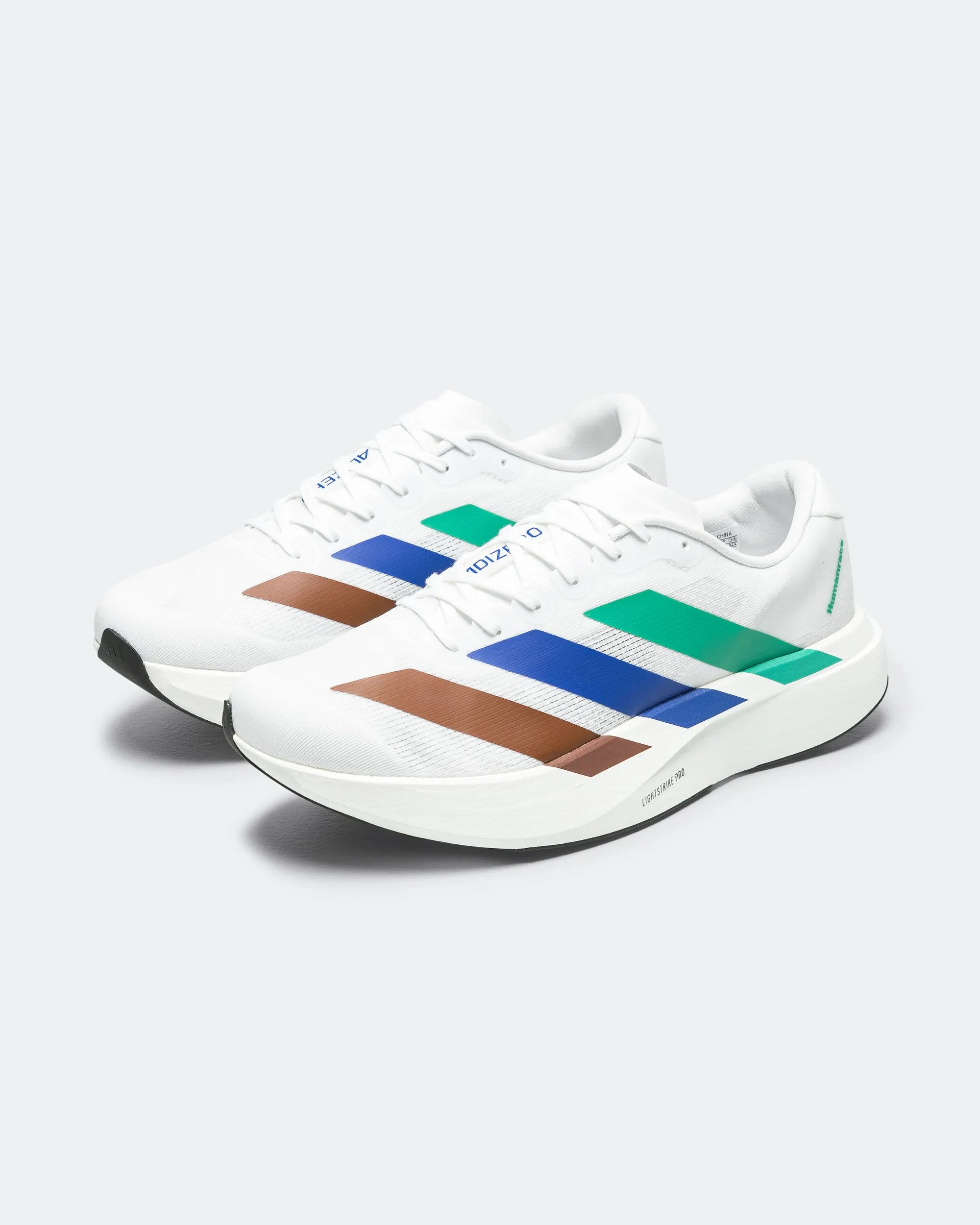 Mens Adizero Evo SL x Humanrace - Footwear White/Semi Court Green-Semi Lucid Blue Easy Entry