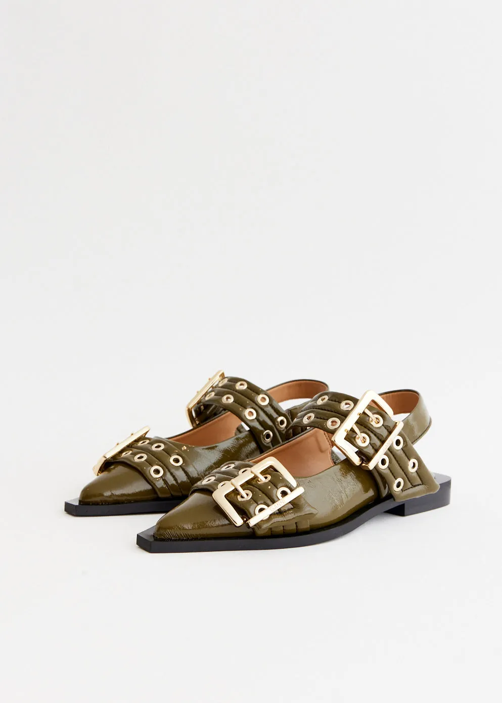 Chill Style Feminine Buckle Ballerinas