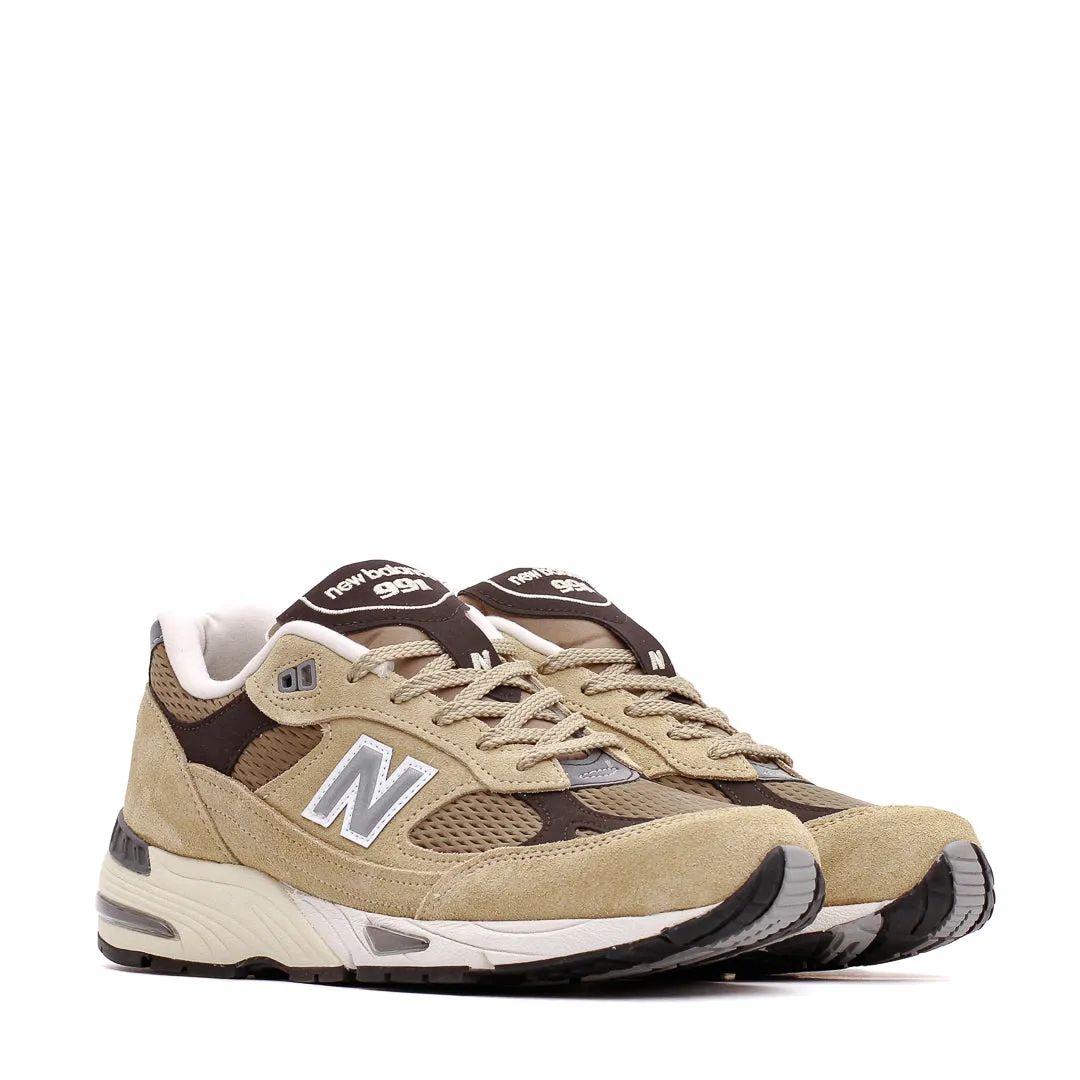 Foam Bound Edges windproof - feature shoes New Balance Men 991v1 Pale Khaki Made In UK M991CGB