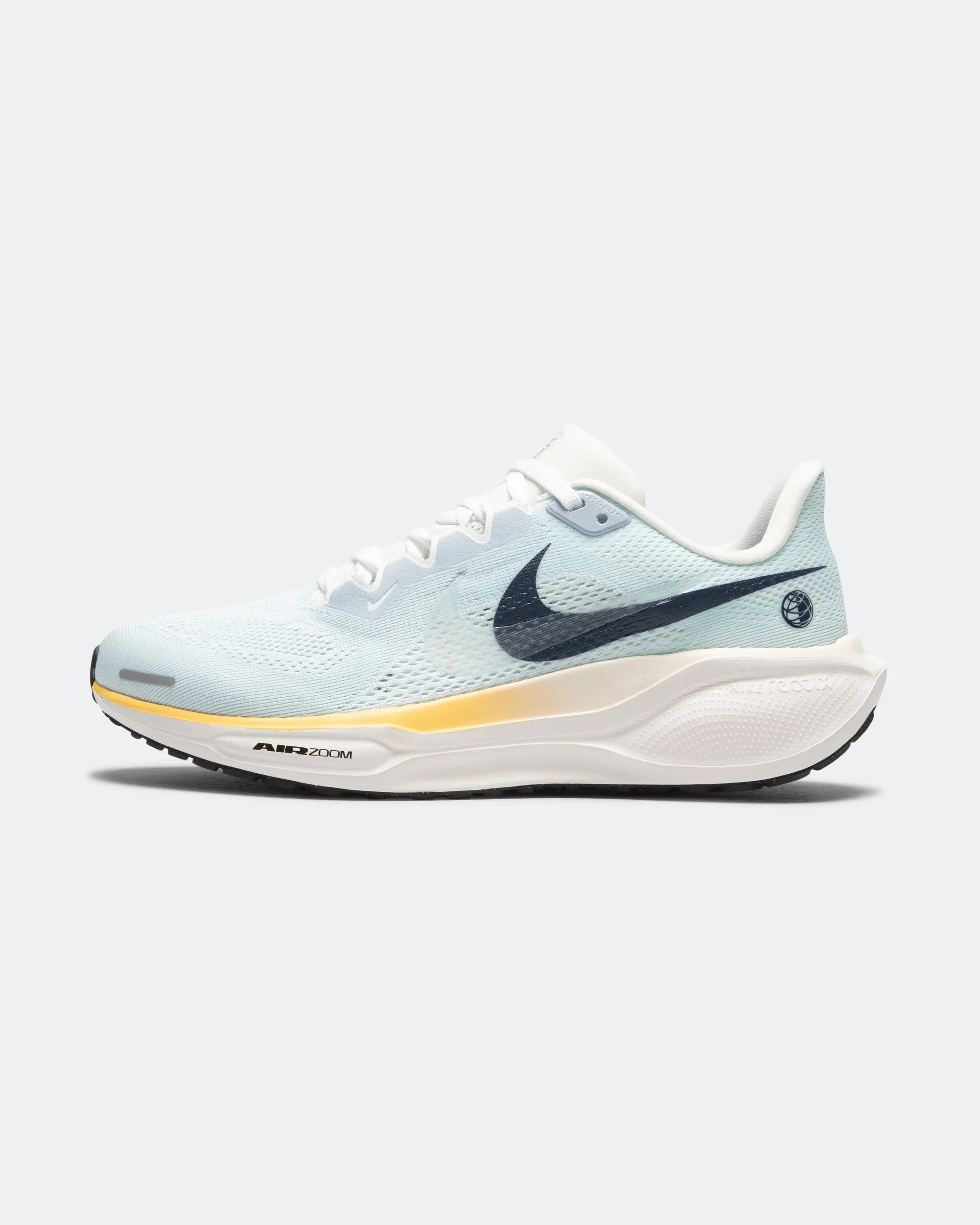 Premium Leather Womens Air Zoom Pegasus 41 - Glacier Blue/Midnight Navy-Sail