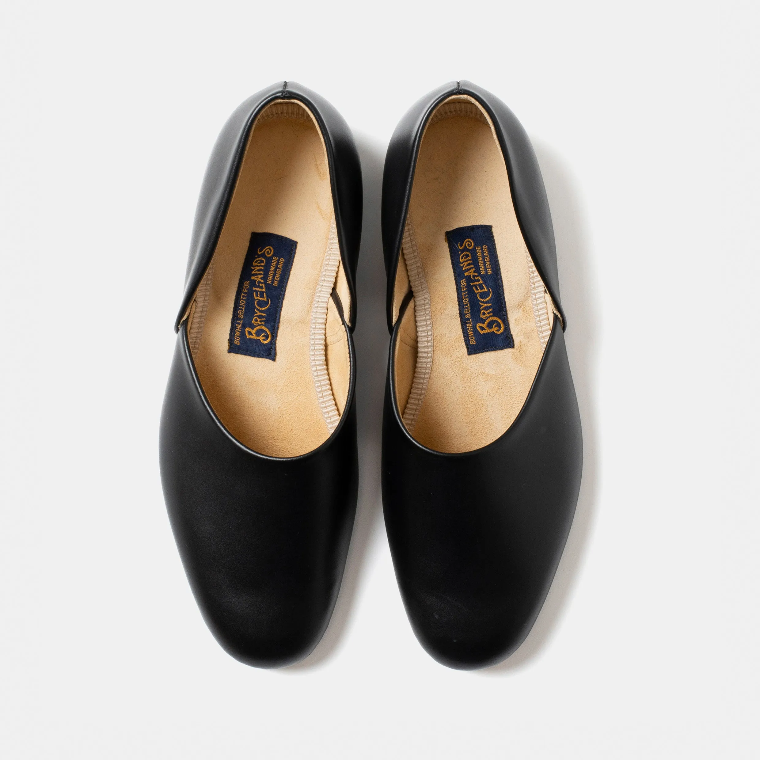 On The Move Bryceland's x Bowhill & Elliott Grecian Slippers Black