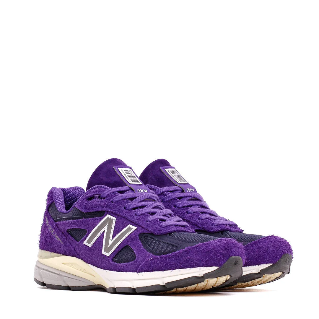Wireless retro shoes New Balance Unisex 990v4 Plum Made In USA U990TB4