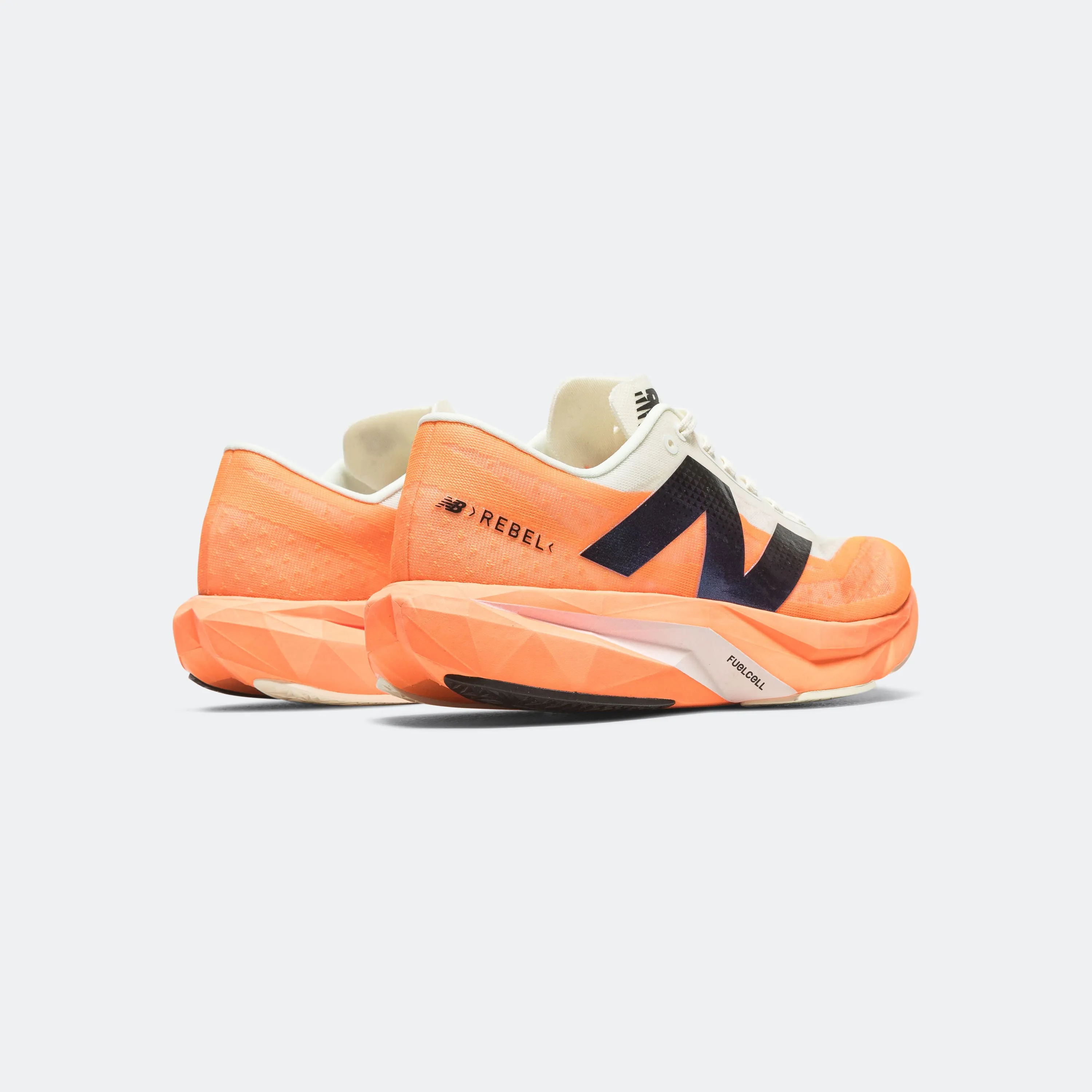 Mens FuelCell Rebel v4 - Hot Mango/Angora-Black Minimalist Aesthetic