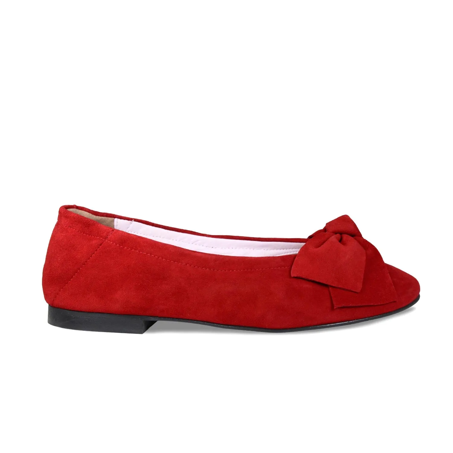 Walk-Ready Shoes Breathable Canvas Lola: Red Suede