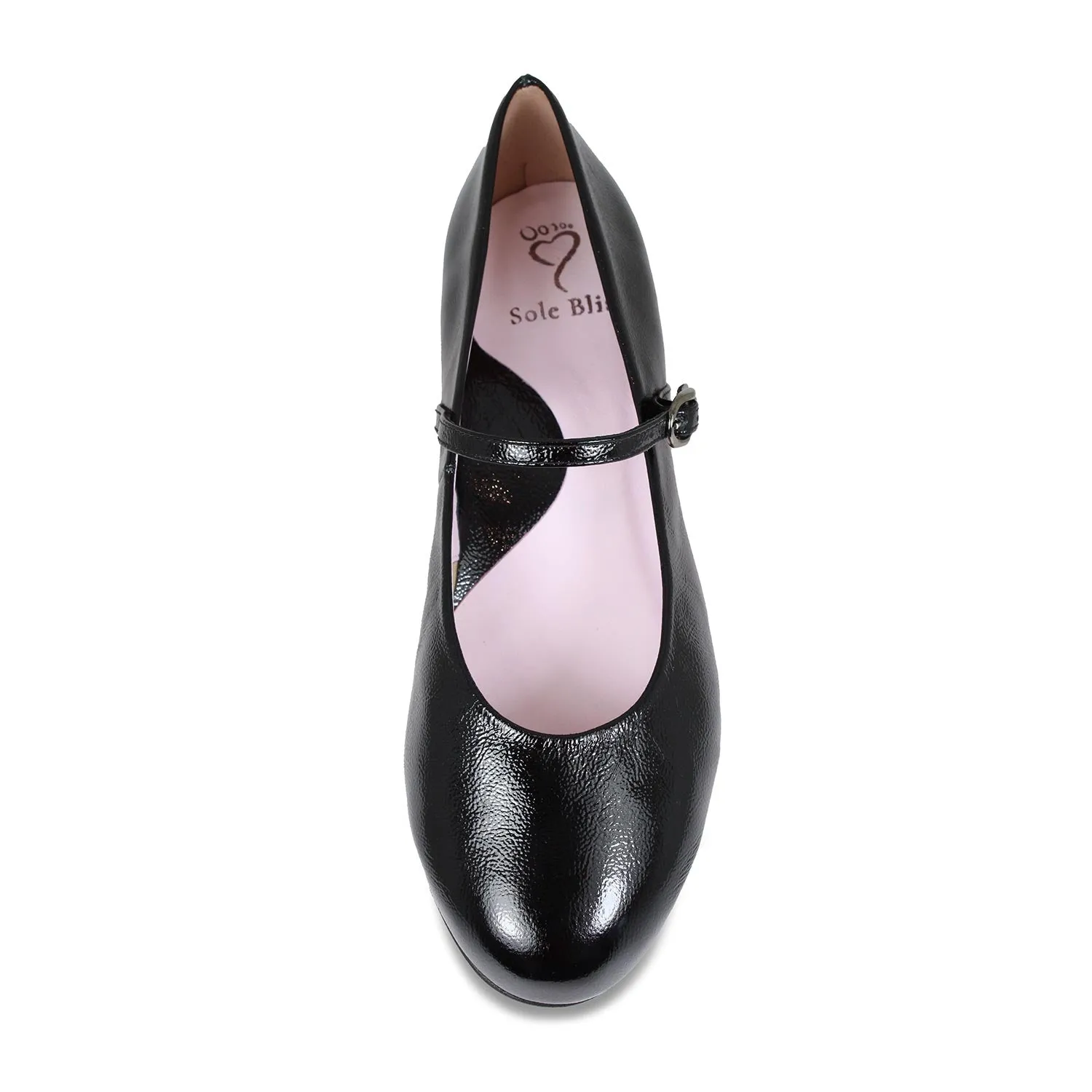 London: Black Leather Shine Step