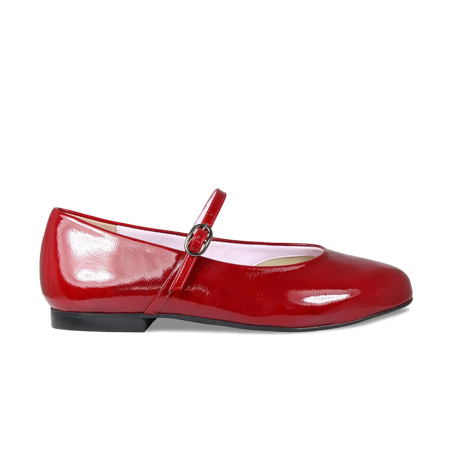 Slip   Resistant Sole London: Deep Red Patent